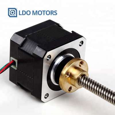 Nema17 Lead Screw Stepper Motor, Linear Stepper with External Nut